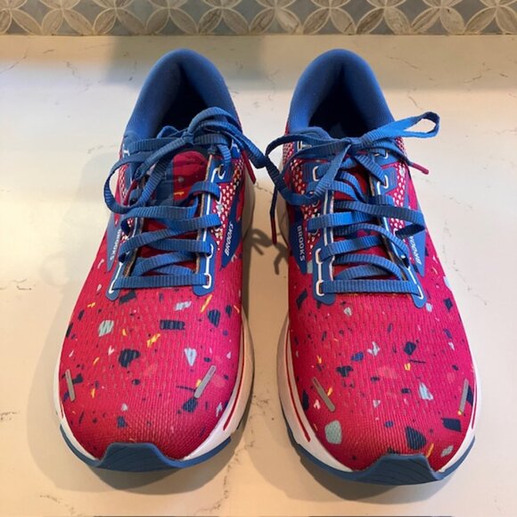 Brooks Ghost 14 Women's Size 10.5 Pink Blue Running Sneakers Shoes 1203561B656 - Picture 3 of 12
